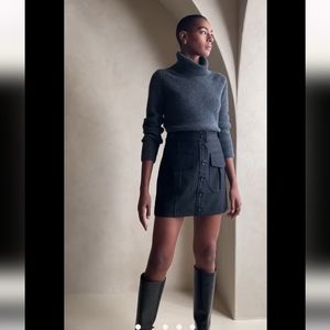 Wool black skirt Banana Republic